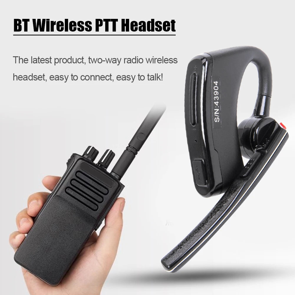 Wireless Hands-free PTT Bluetooth Earbud with Microphone for Motorola EP450 GP88 CP88 - Arkansas Outdoors Shop