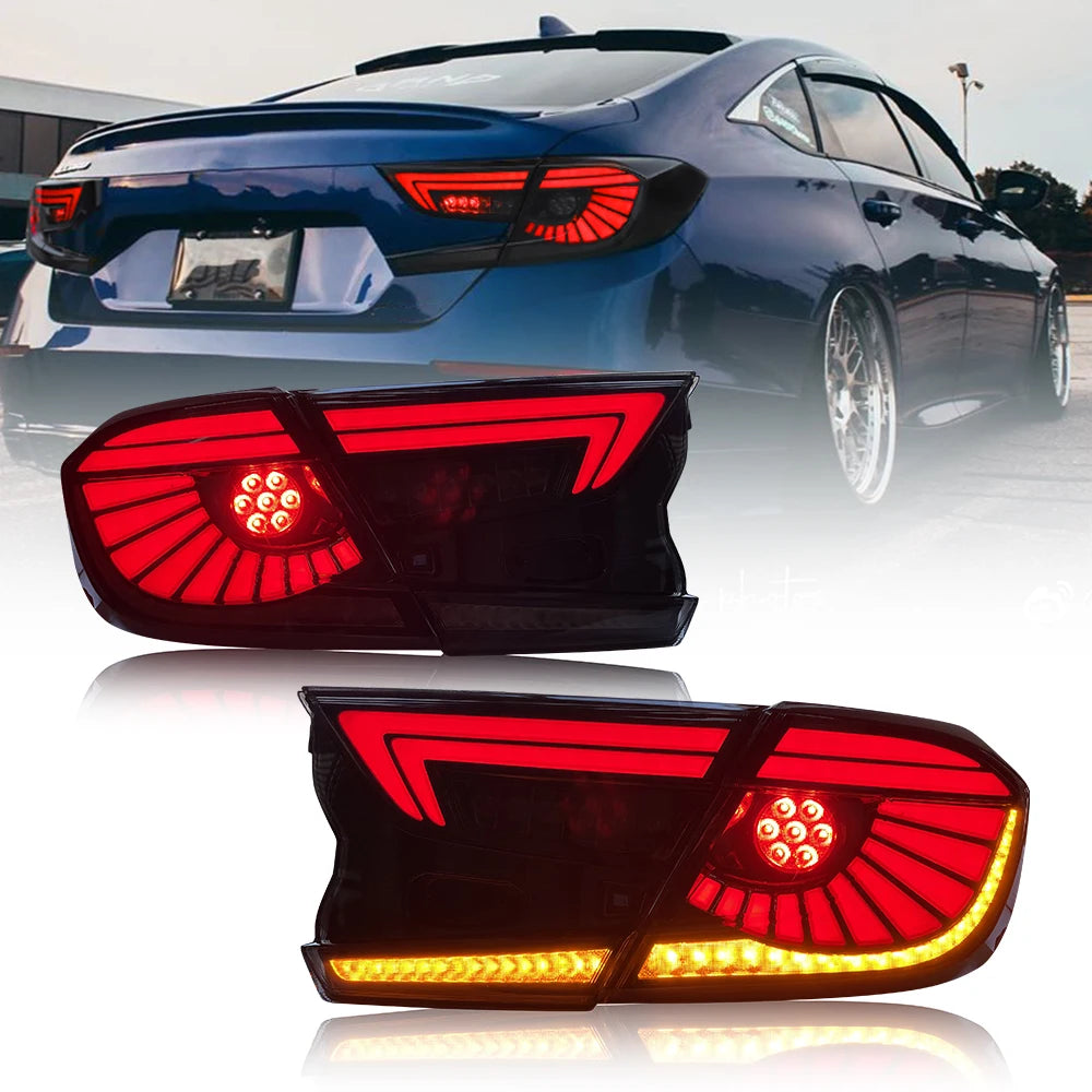 Taillights For Honda Accord 2018-2022 Tail Lights LED Lamp Assembly Auto Repiacement Parts Car Accessories Start-up Animation