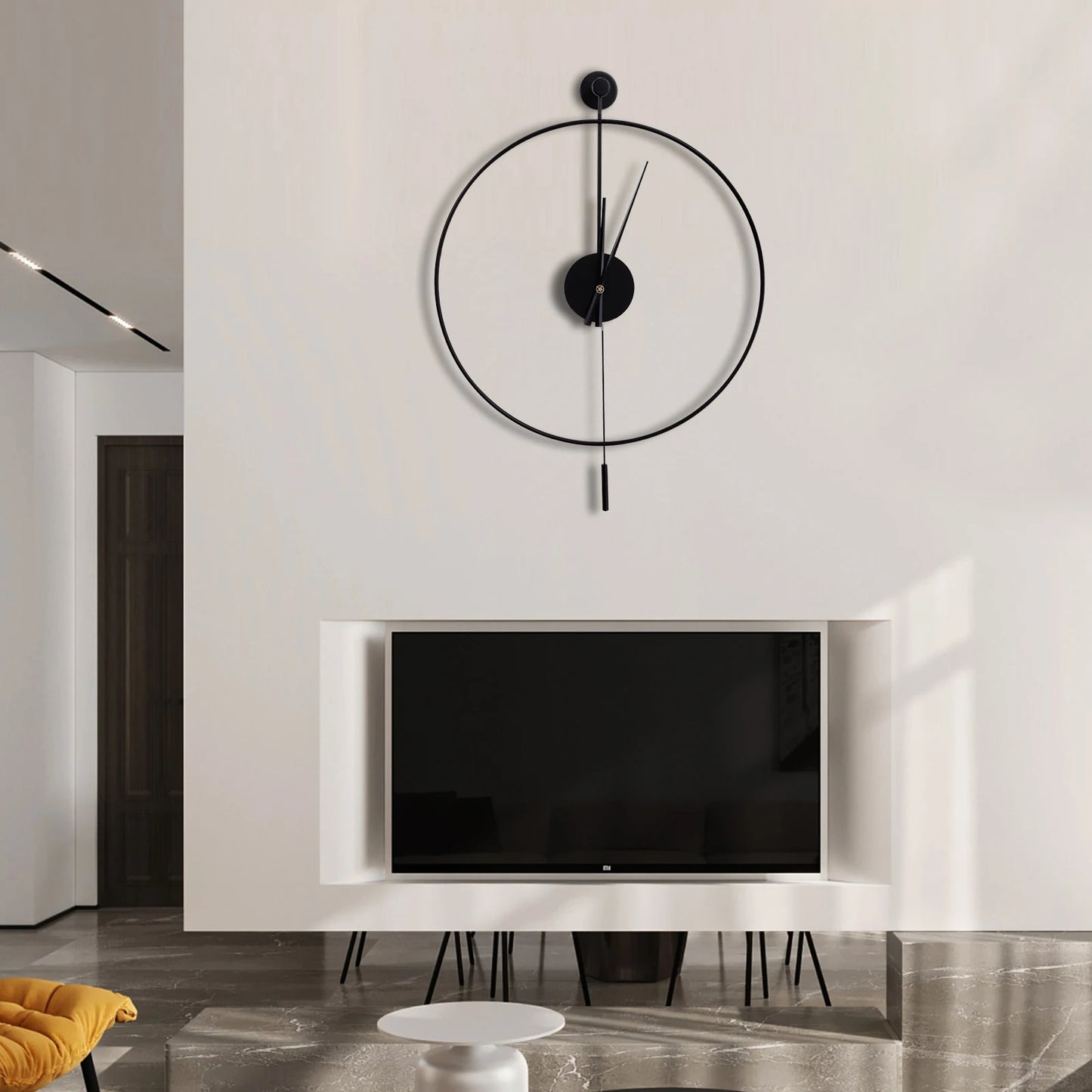 Modern Silent Pendulum Wall Clock: Timeless Elegance