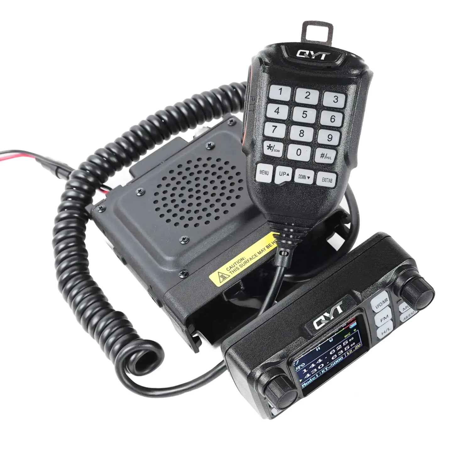 QYT KT-5000 Car Radio Separated Panel 25W 10KM VHF UHF Dual Band VOX Mini Color FM Mobile Walkie Talkie Self Drive Tour