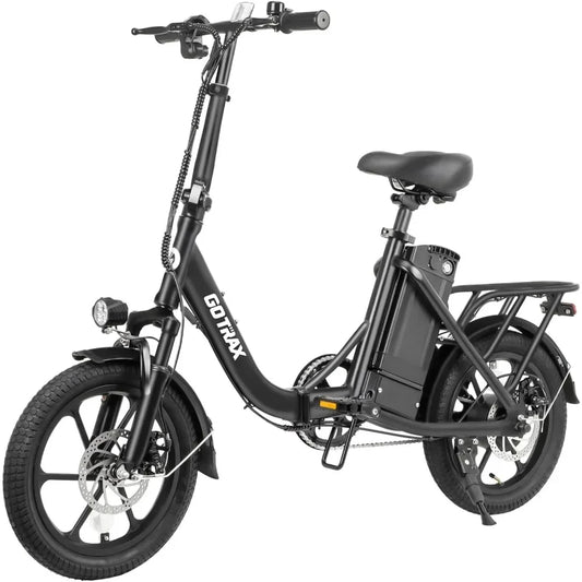 Electric Bike,25Miles Range& Speed 15.5Mph,350W Motor,Folding E-Bike with Removable Battery,Commuter Electric Bicycle for Adults