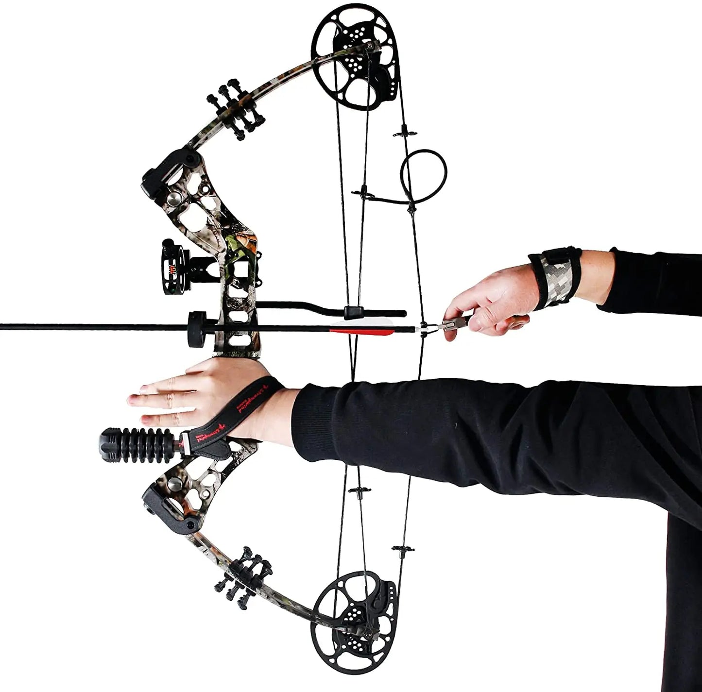 Compound Bow: 15-45lbs, 18.25"-29" Let-Off 75%, Max Speed 290fps, Right Hand, with Accessories - Arkansas Outdoors Shop