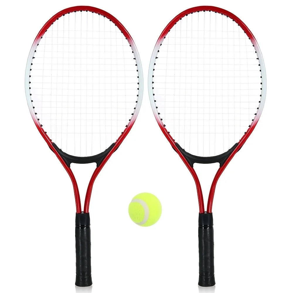 1 Pair Tennis Rackets with Ball and Bag: Outdoor Fun