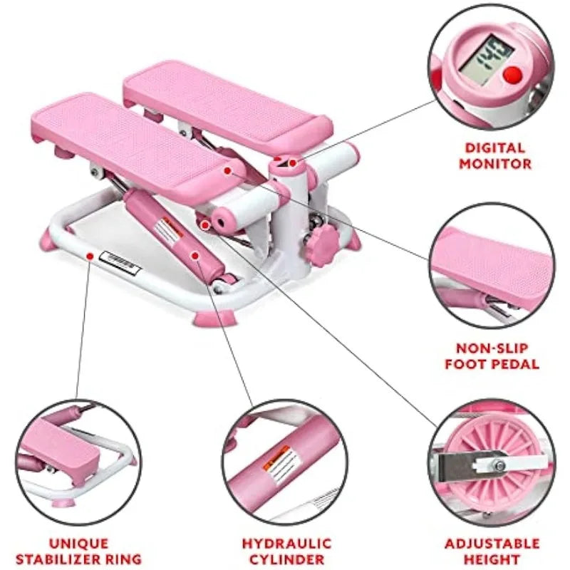 Sunny Portable Mini Stair Stepper in Pink - Arkansas Outdoors Shop